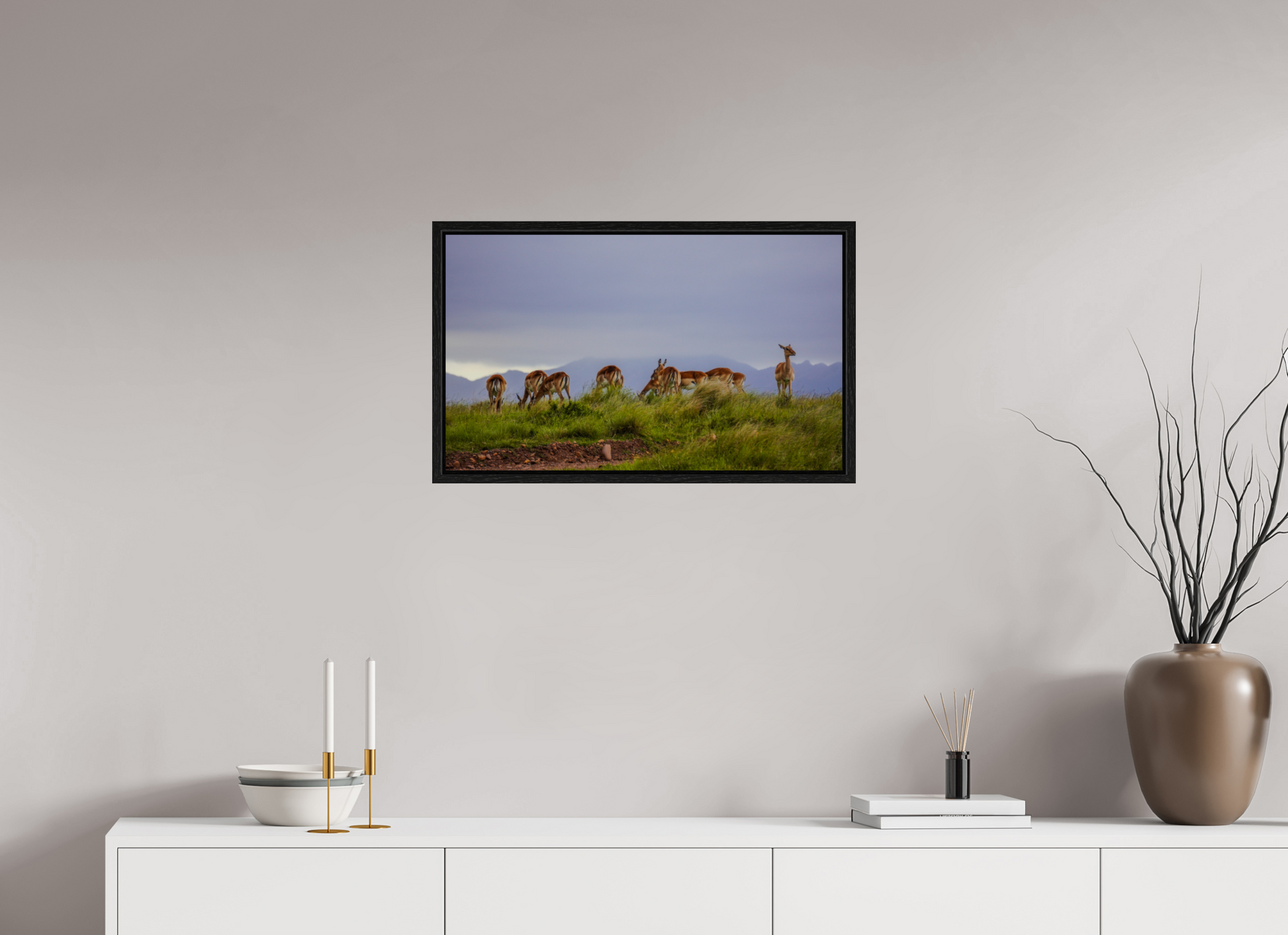 67,4 x 40 cm, Floater Frame Gondwana