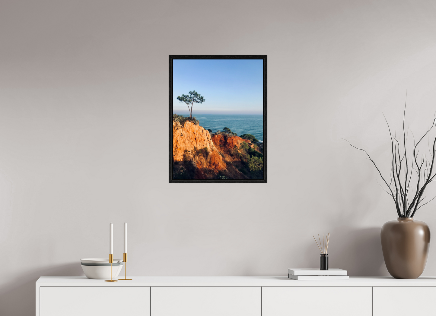 45 x 60 cm, Floater Frame Algarve sunset