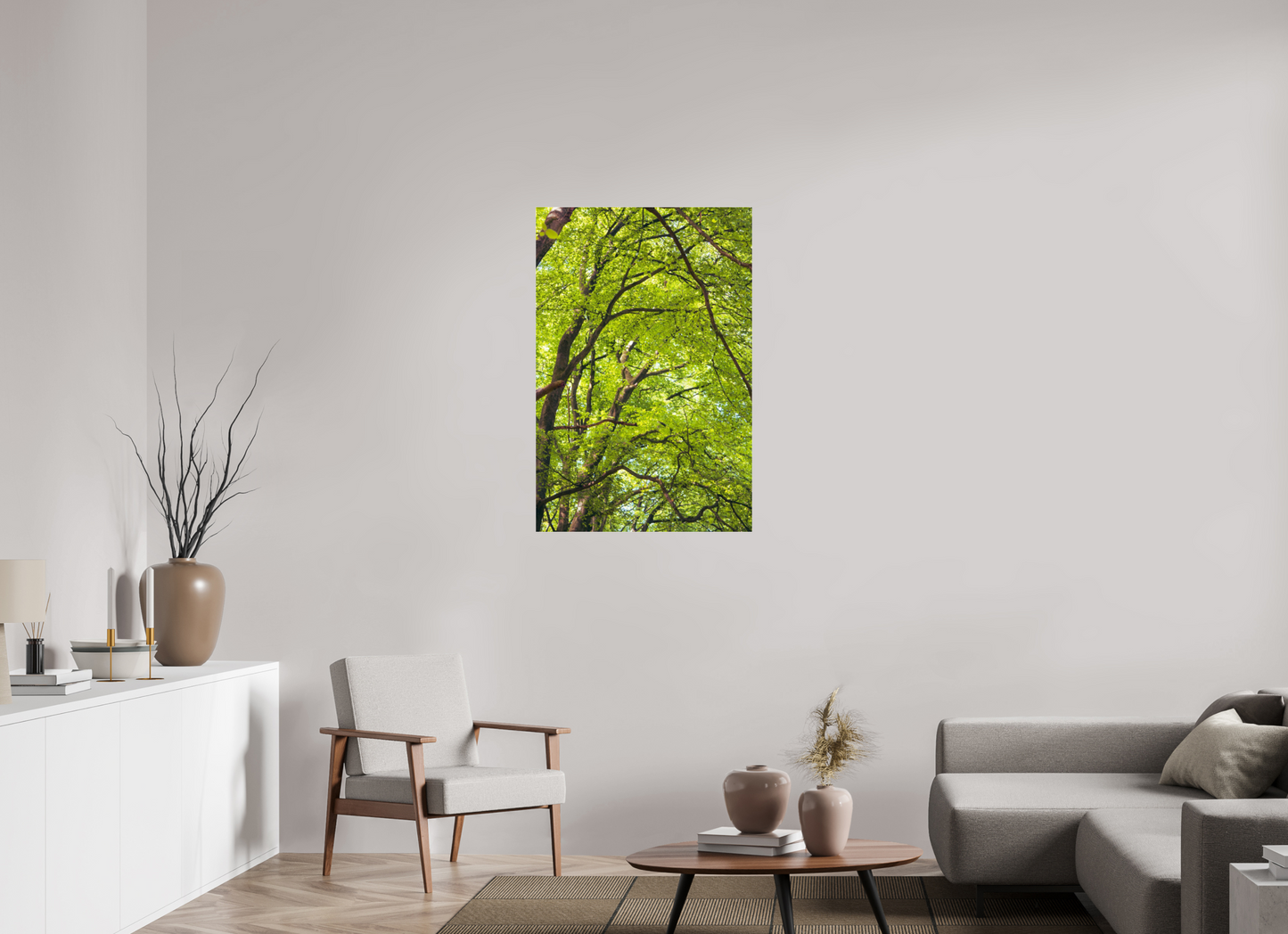 70 x 105 cm, Photo Print Under Acrylic Glass The Green Above