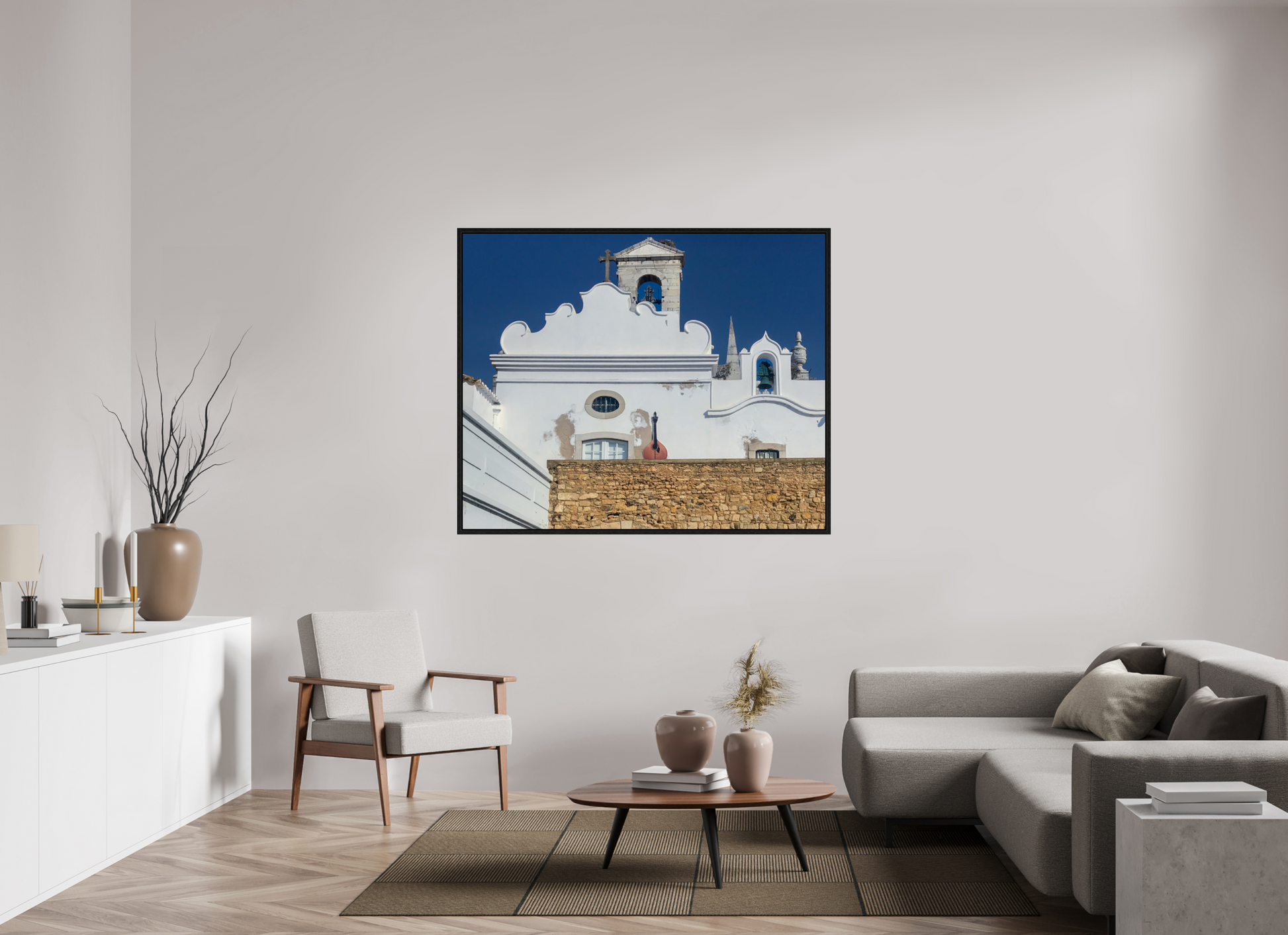 147,4 x 120 cm, Floater Frame Fado light