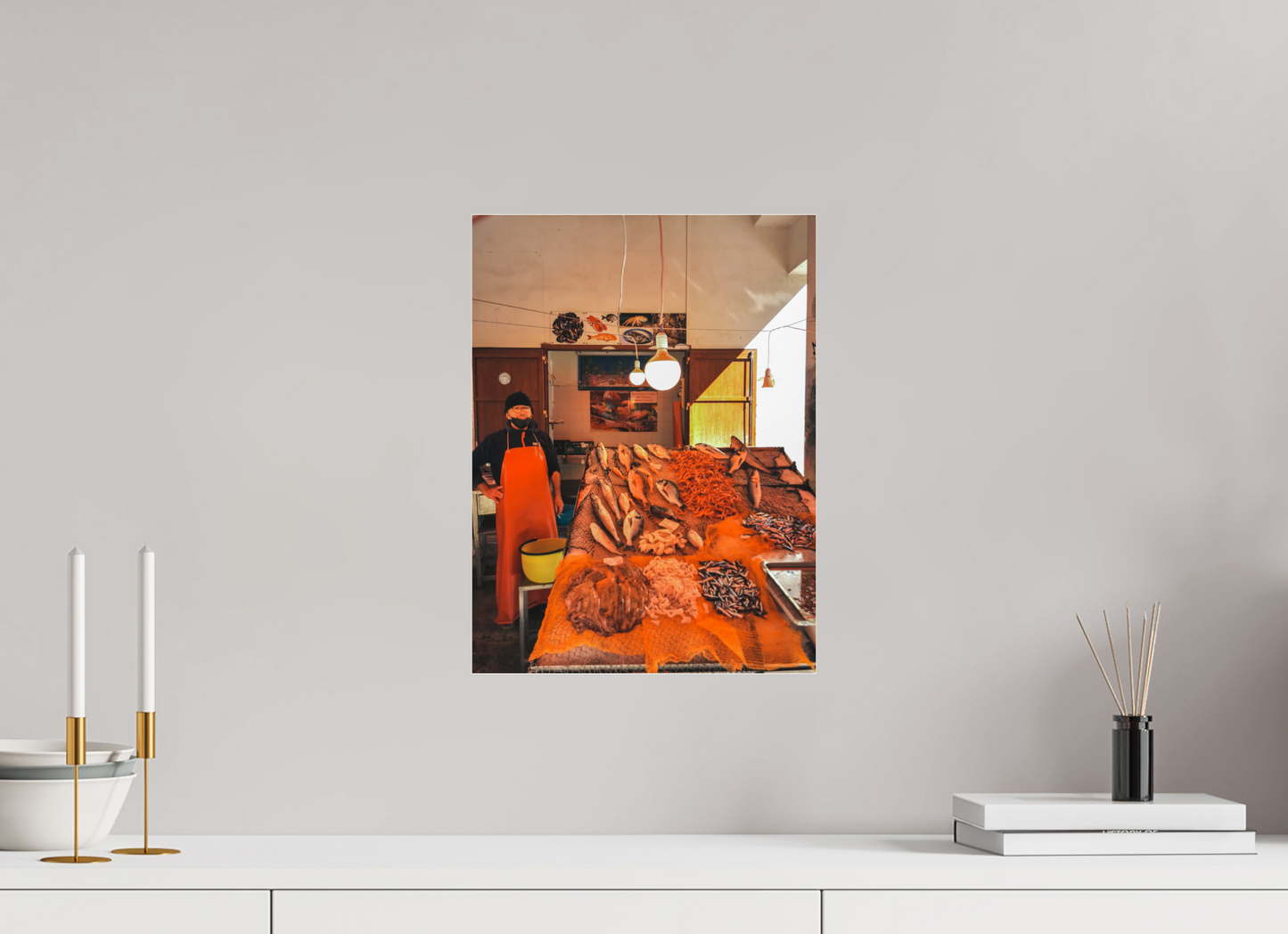 30 x 40 cm, Photo Print Under Acrylic Glass Fish in Palermo