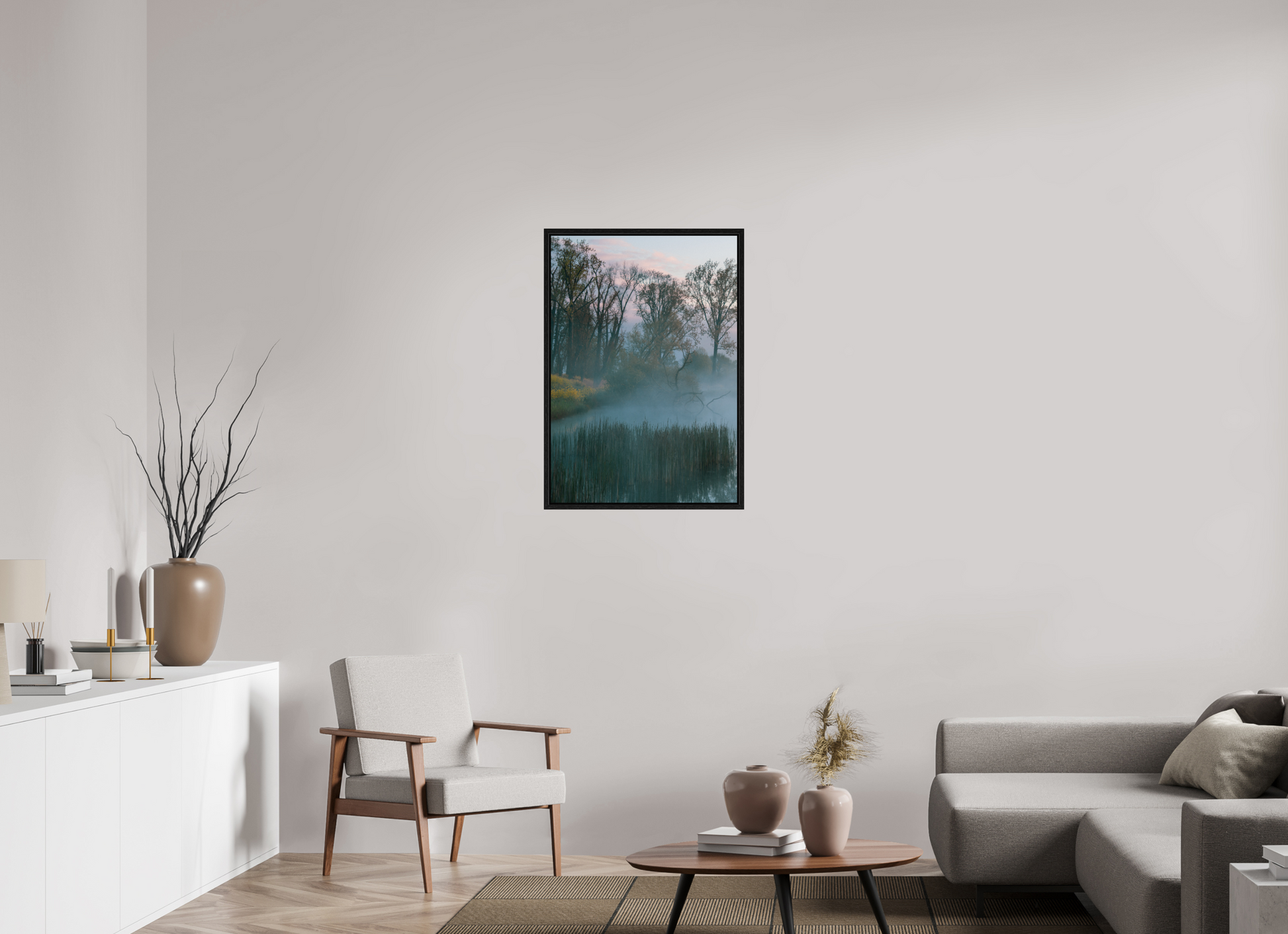 60 x 86 cm, Floater Frame Veil of Silence