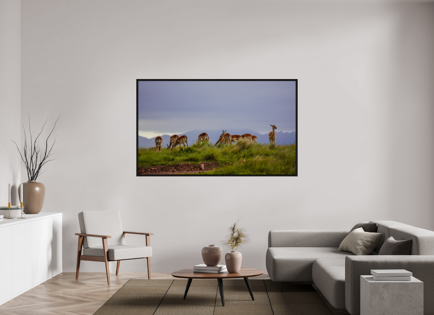 185,3 x 110 cm, Floater Frame Gondwana