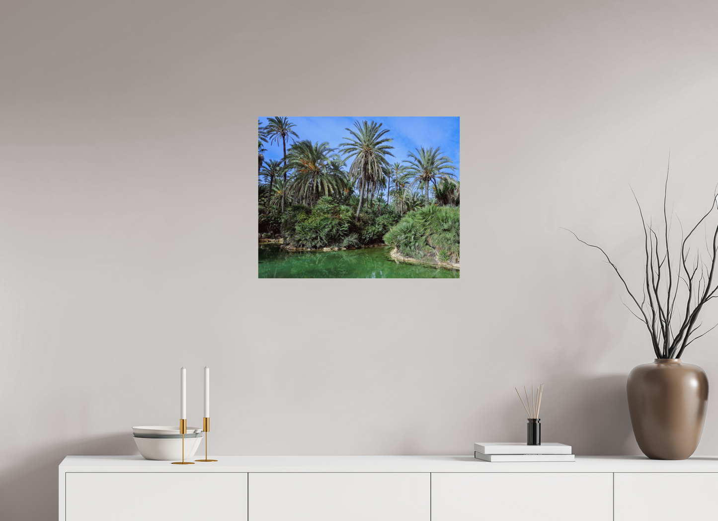 62,3 x 50 cm, Photo Print On Fuji Crystal DP II Las palmeras