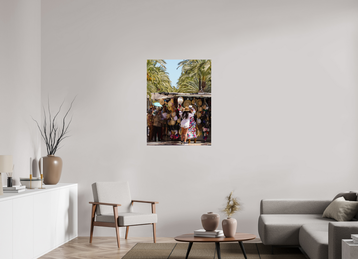 75 x 100 cm, Photo Print Under Acrylic Glass Trying on summer