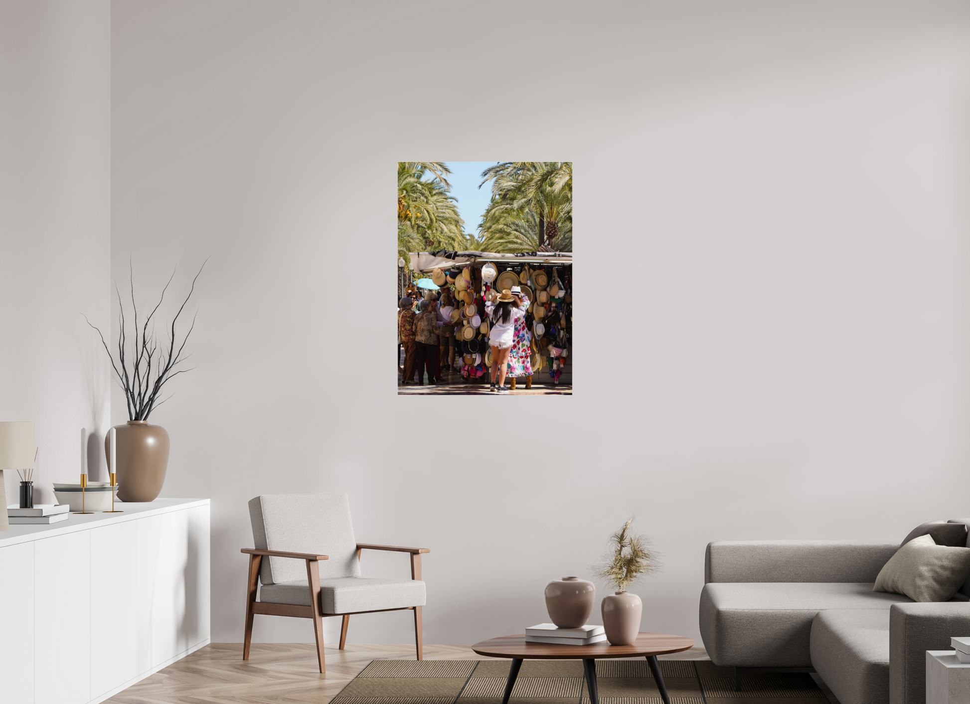 75 x 100 cm, Photo Print Under Acrylic Glass Trying on summer