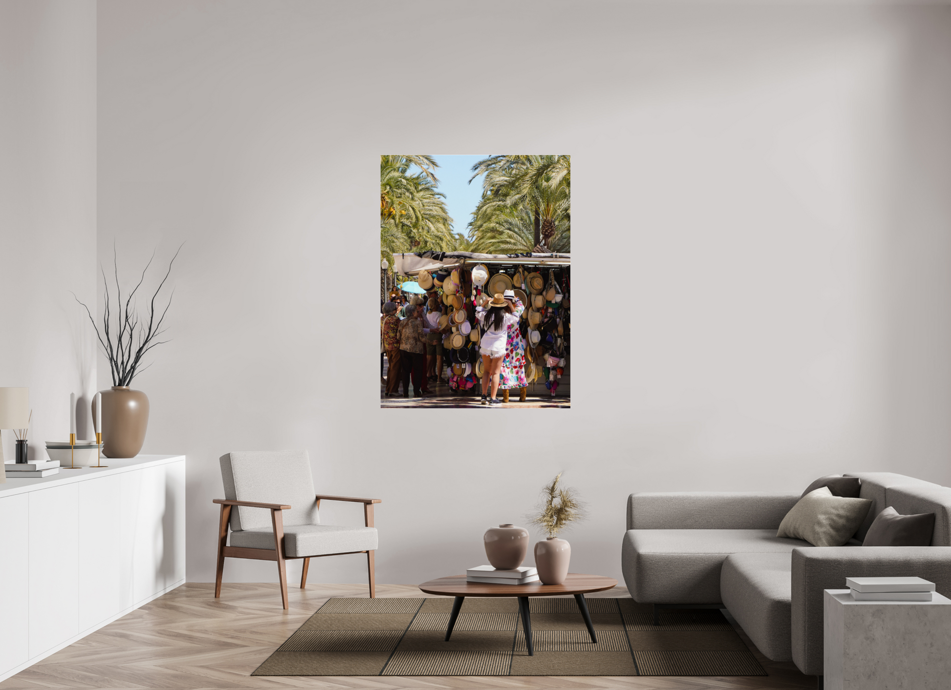 105 x 140 cm, Photo Print Under Acrylic Glass Trying on summer