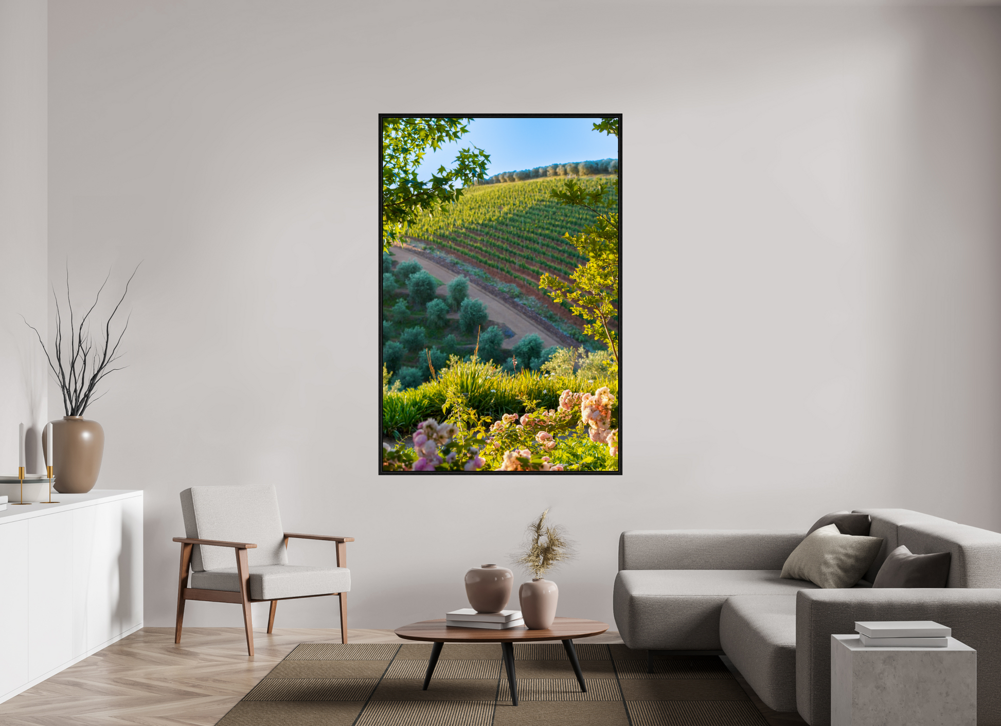 120 x 180 cm, Floater Frame Stellenbosch fields