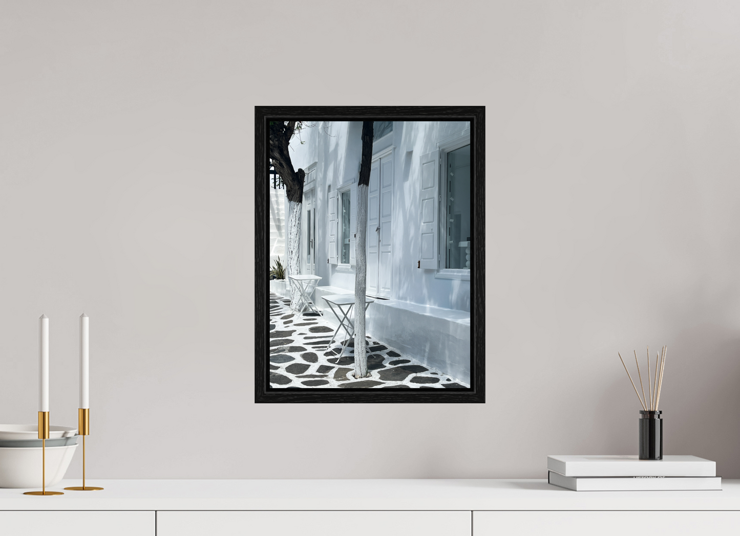 30 x 40 cm, Floater Frame Mykonos