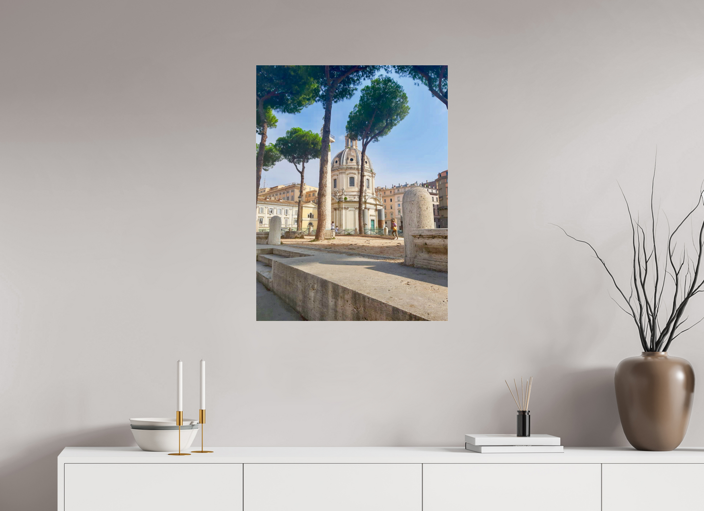 60 x 80 cm, Photo Print Under Acrylic Glass When in Rome