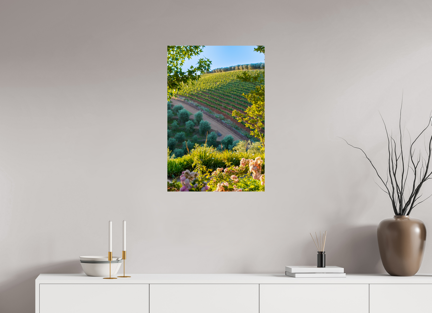 50 x 75 cm, Photo Print On Fuji Crystal DP II Stellenbosch fields