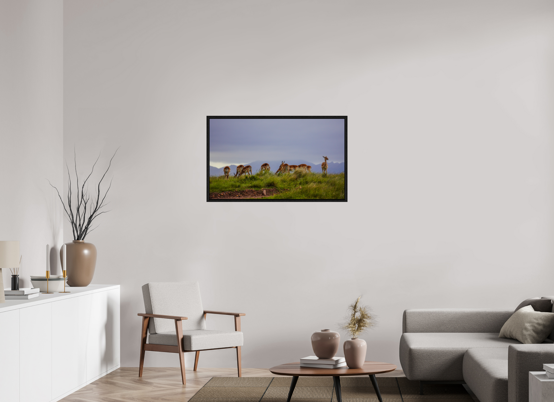 101 x 60 cm, Floater Frame Gondwana