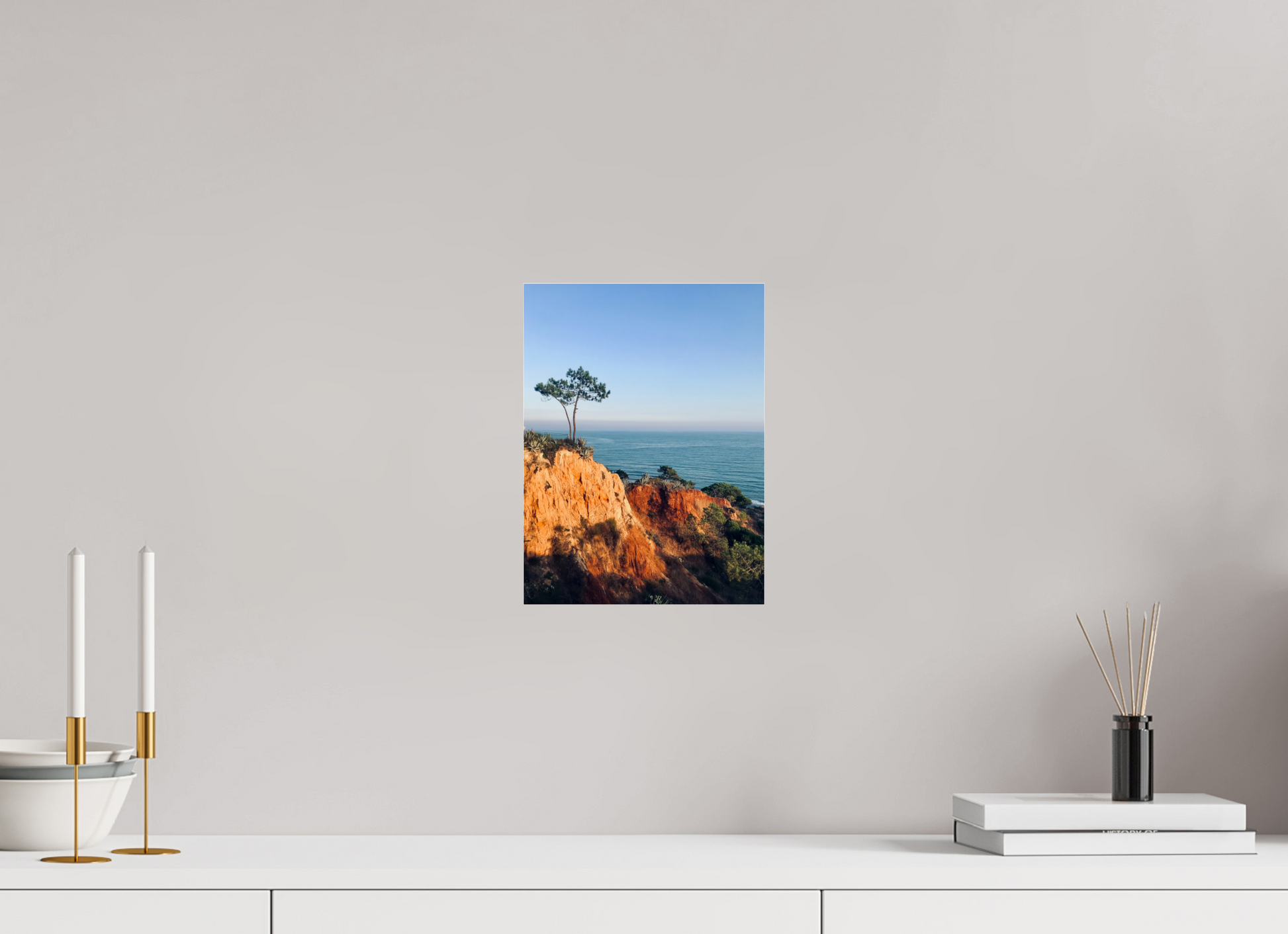 21 x 28 cm, Photo Print Under Acrylic Glass Algarve sunset