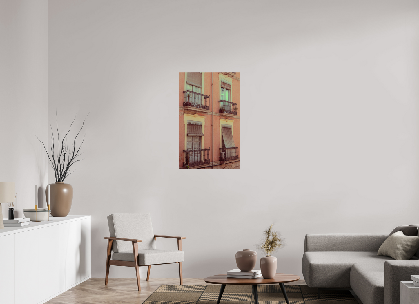 60 x 96 cm, Photo Print On Fuji Crystal DP II Ventanas rosas