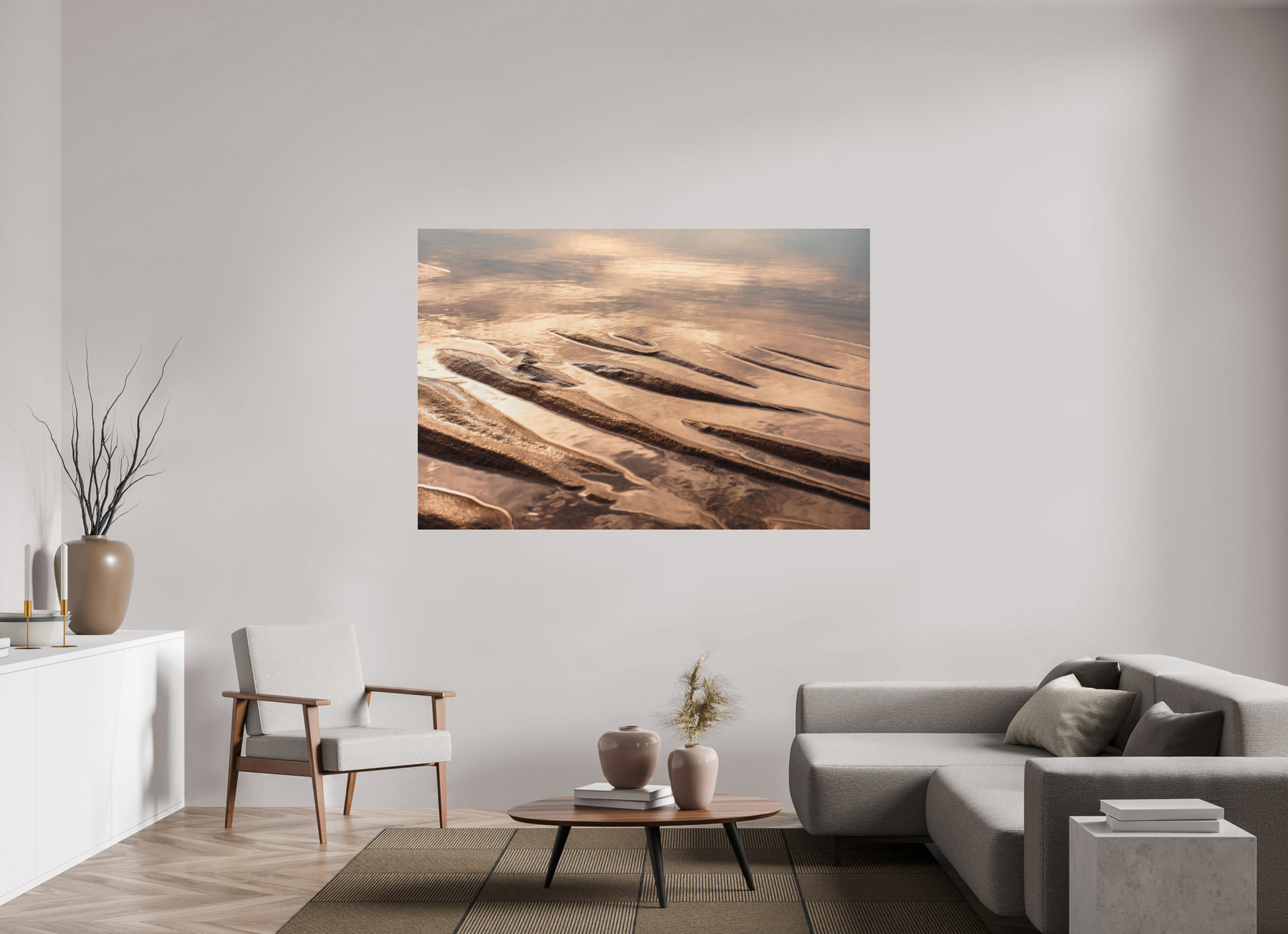 180 x 120 cm, Photo Print Under Acrylic Glass Sand ridge