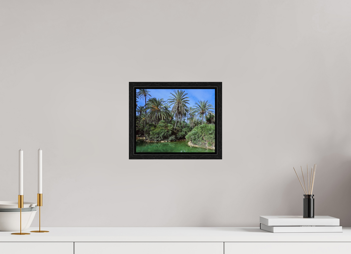 24,9 x 20 cm, Floater Frame Las palmeras