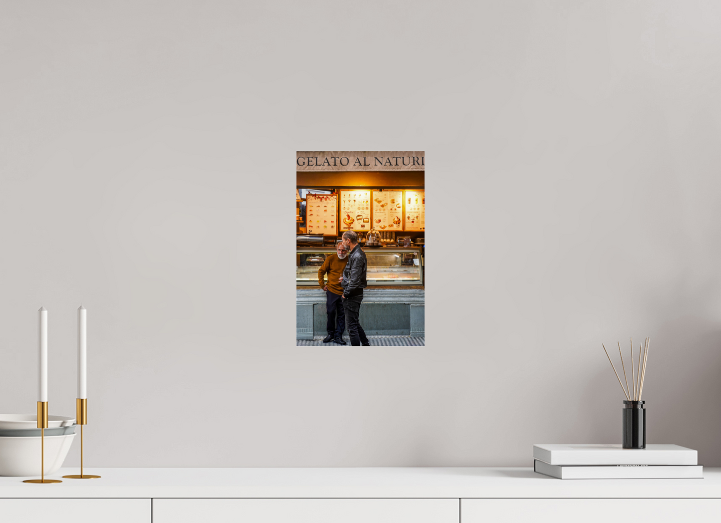 20 x 30,4 cm, Photo Print Under Acrylic Glass Gelato in Antwerp
