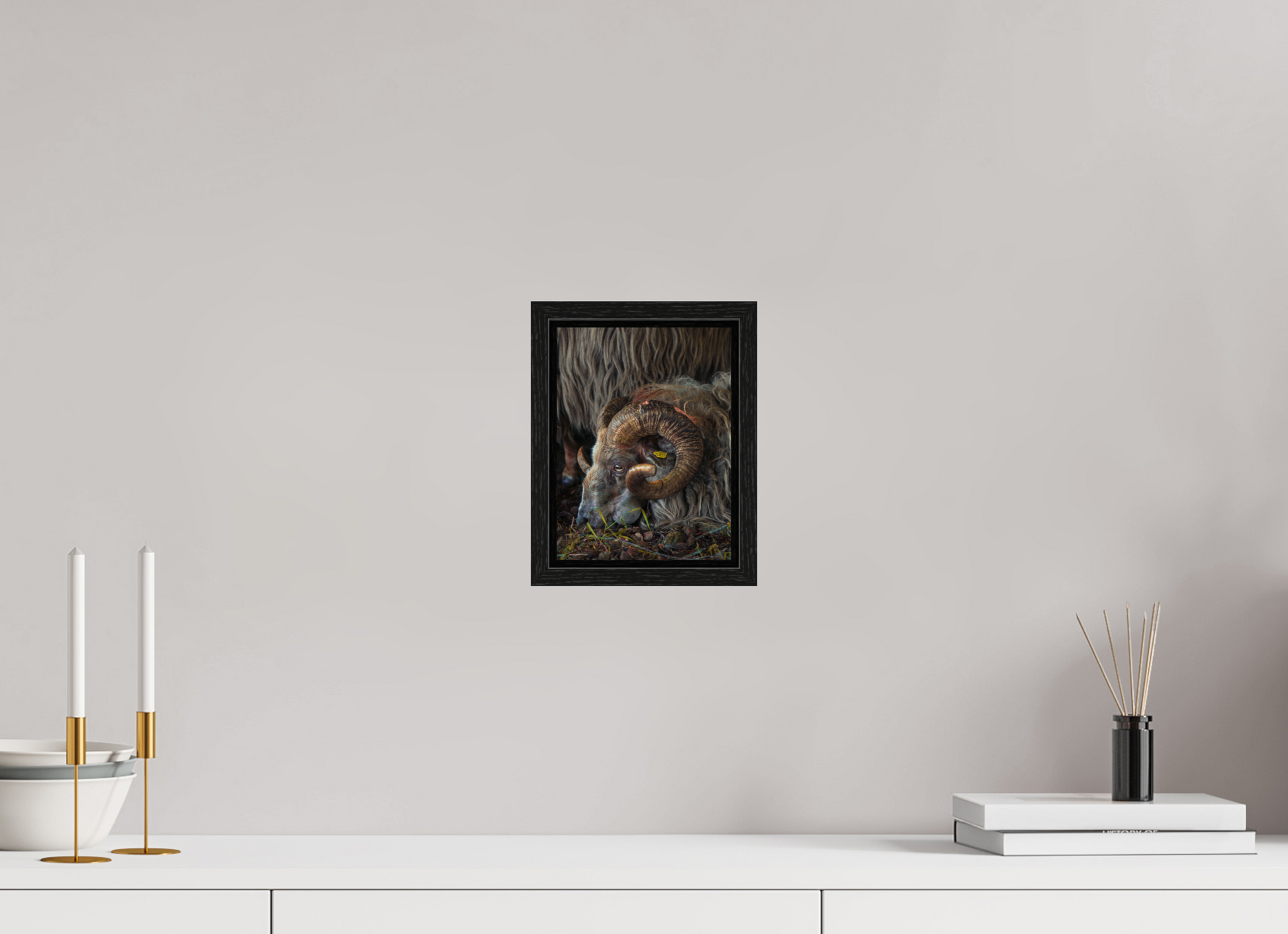 15 x 20 cm, Floater Frame Drentse heidenschaap