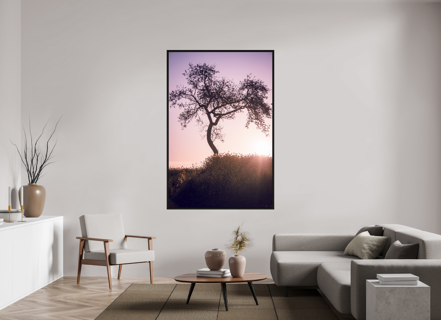 120 x 180 cm, Floater Frame Silent Radiance