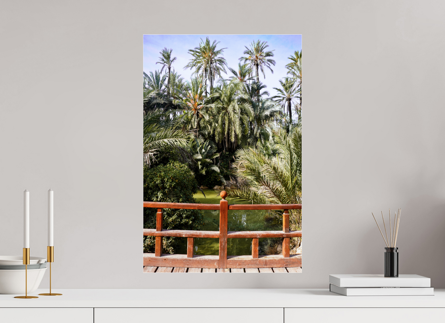 40 x 60 cm, Photo Print Under Acrylic Glass Las Palmeras