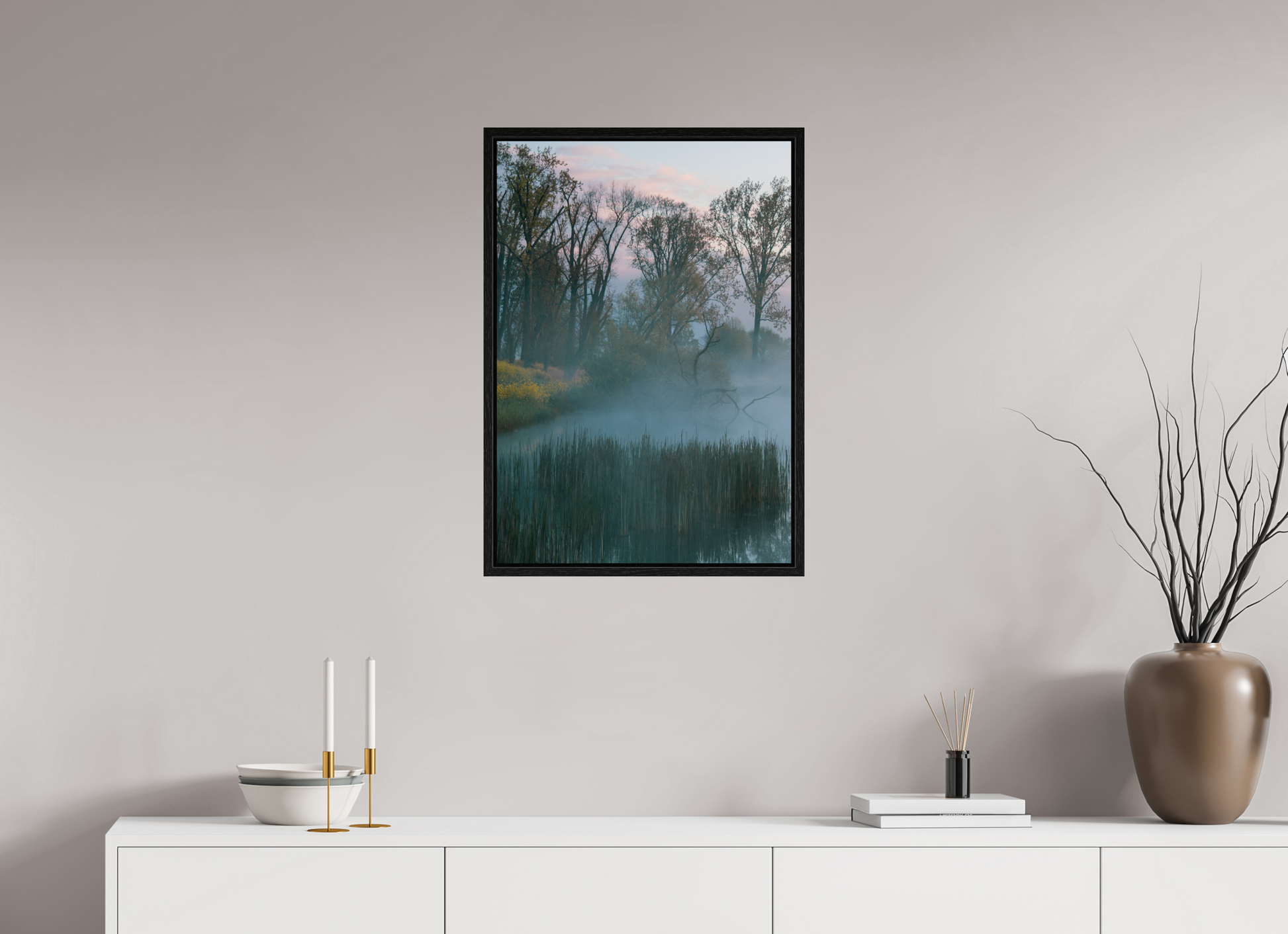 50 x 71,7 cm, Floater Frame Veil of Silence