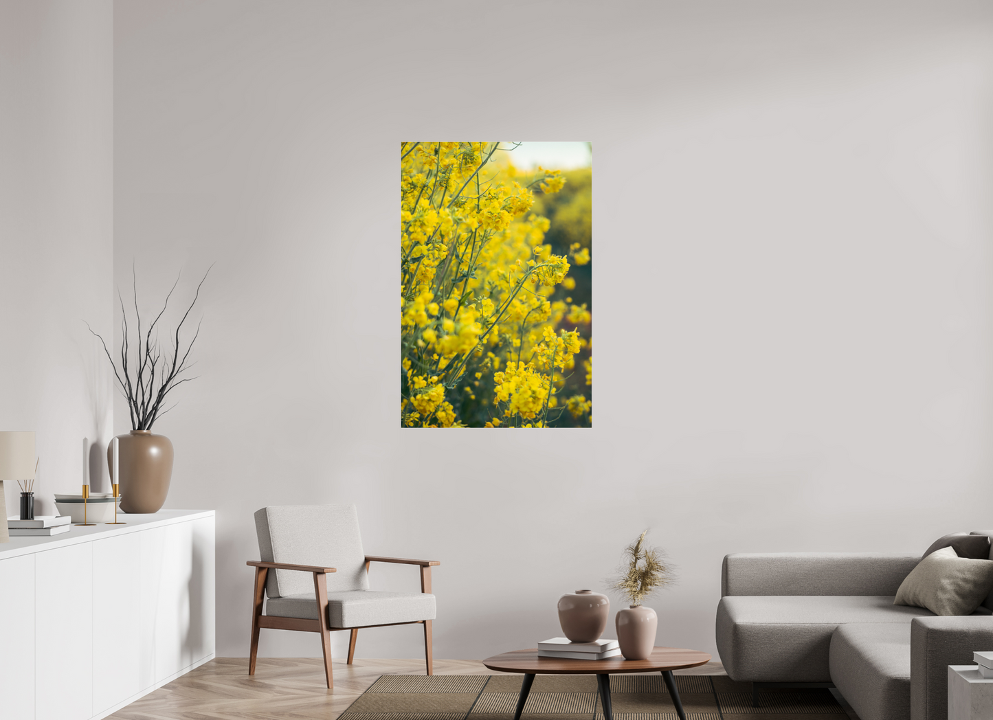 80 x 120 cm, Photo Print Under Acrylic Glass Golden Bloom