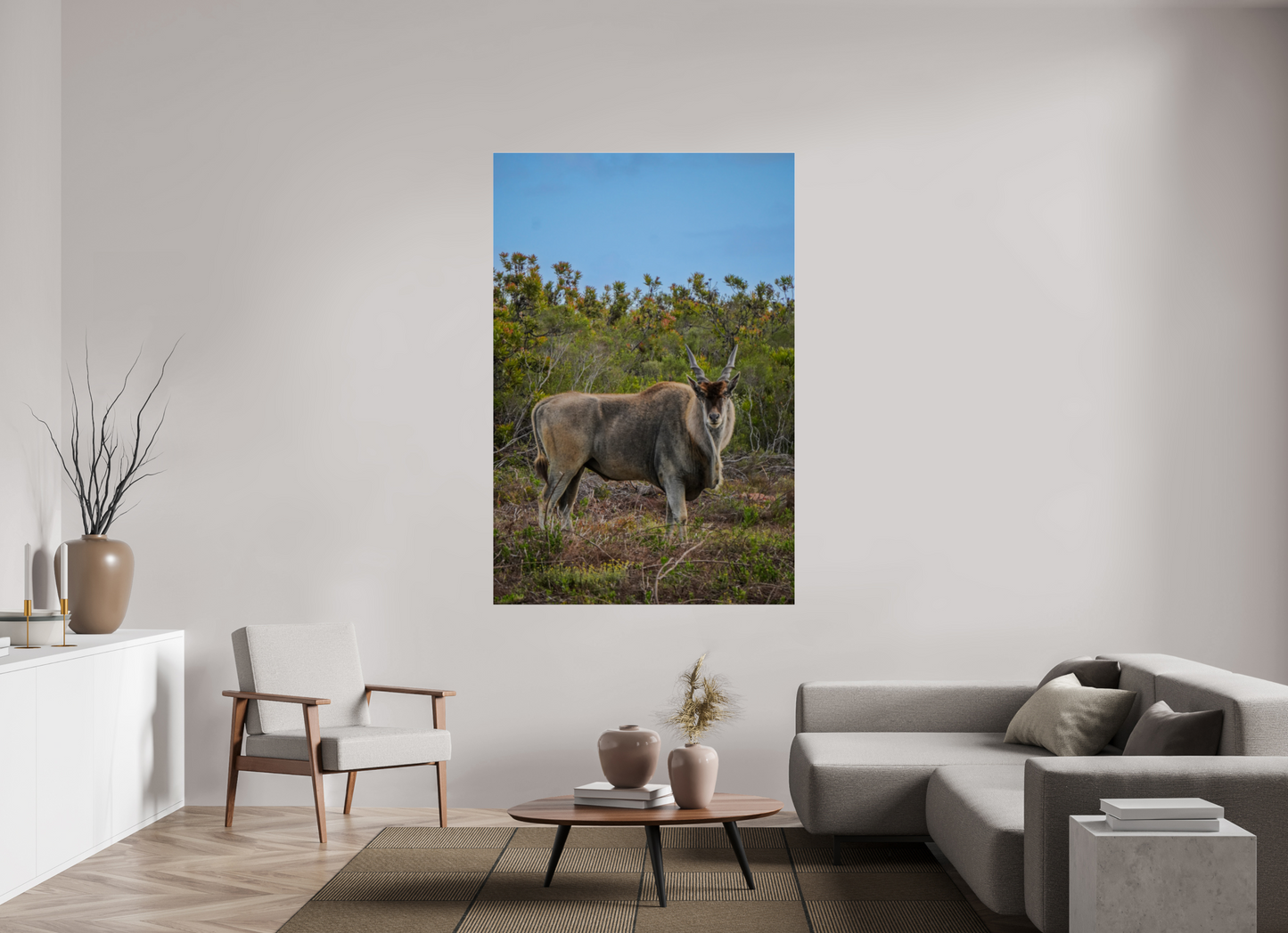 120 x 180 cm, Photo Print Under Acrylic Glass Eland Antilope