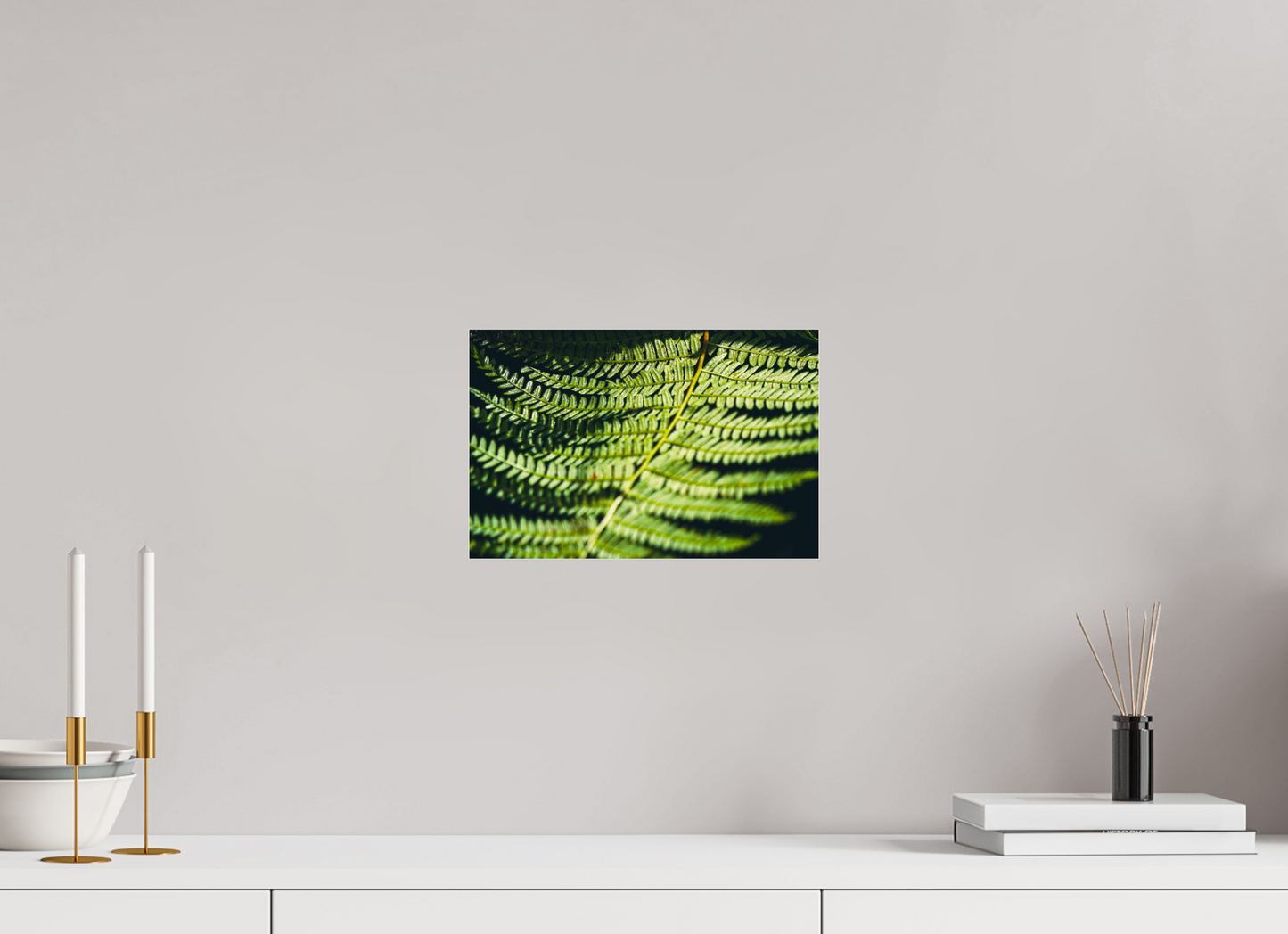 30,5 x 20 cm, Photo Print Under Acrylic Glass Fern