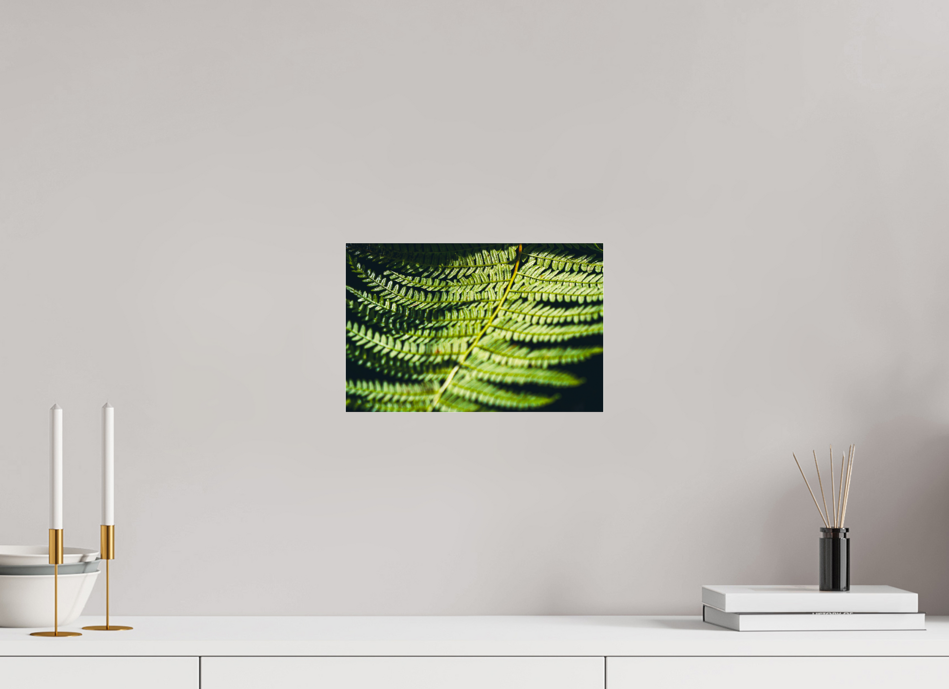 30,5 x 20 cm, Photo Print Under Acrylic Glass Fern