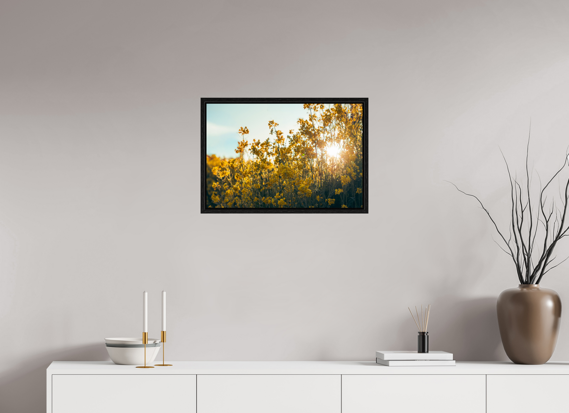 60 x 40 cm, Floater Frame Springlight