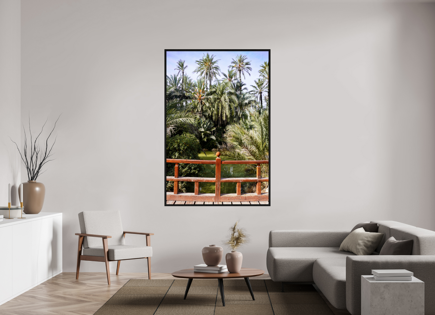 120 x 180 cm, Floater Frame Las Palmeras