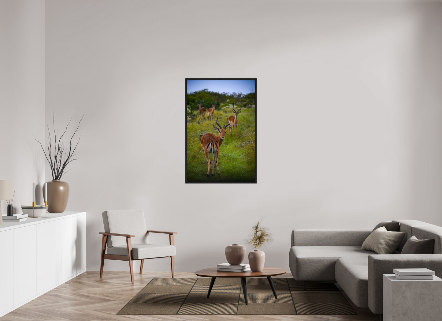80 x 120 cm, Floater Frame Safari