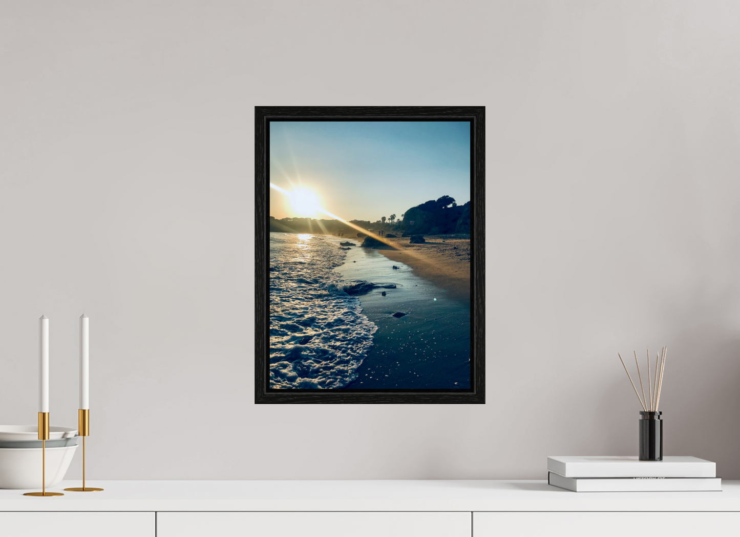 30 x 40 cm, Floater Frame Algarve sunset