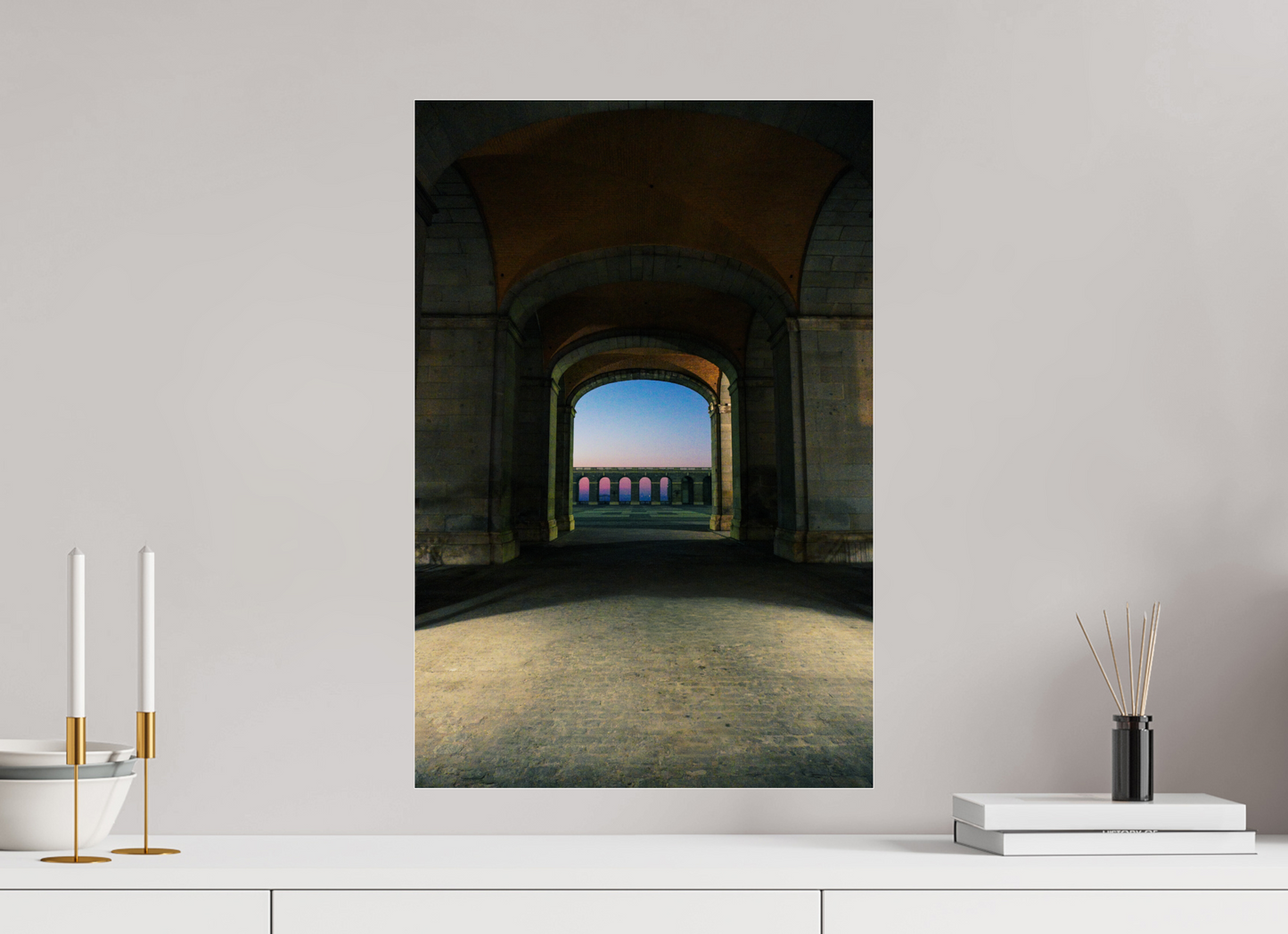 40 x 60 cm, Photo Print Under Acrylic Glass Madrid view