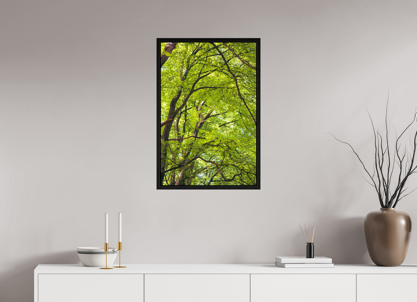 50 x 75 cm, Floater Frame The Green Above