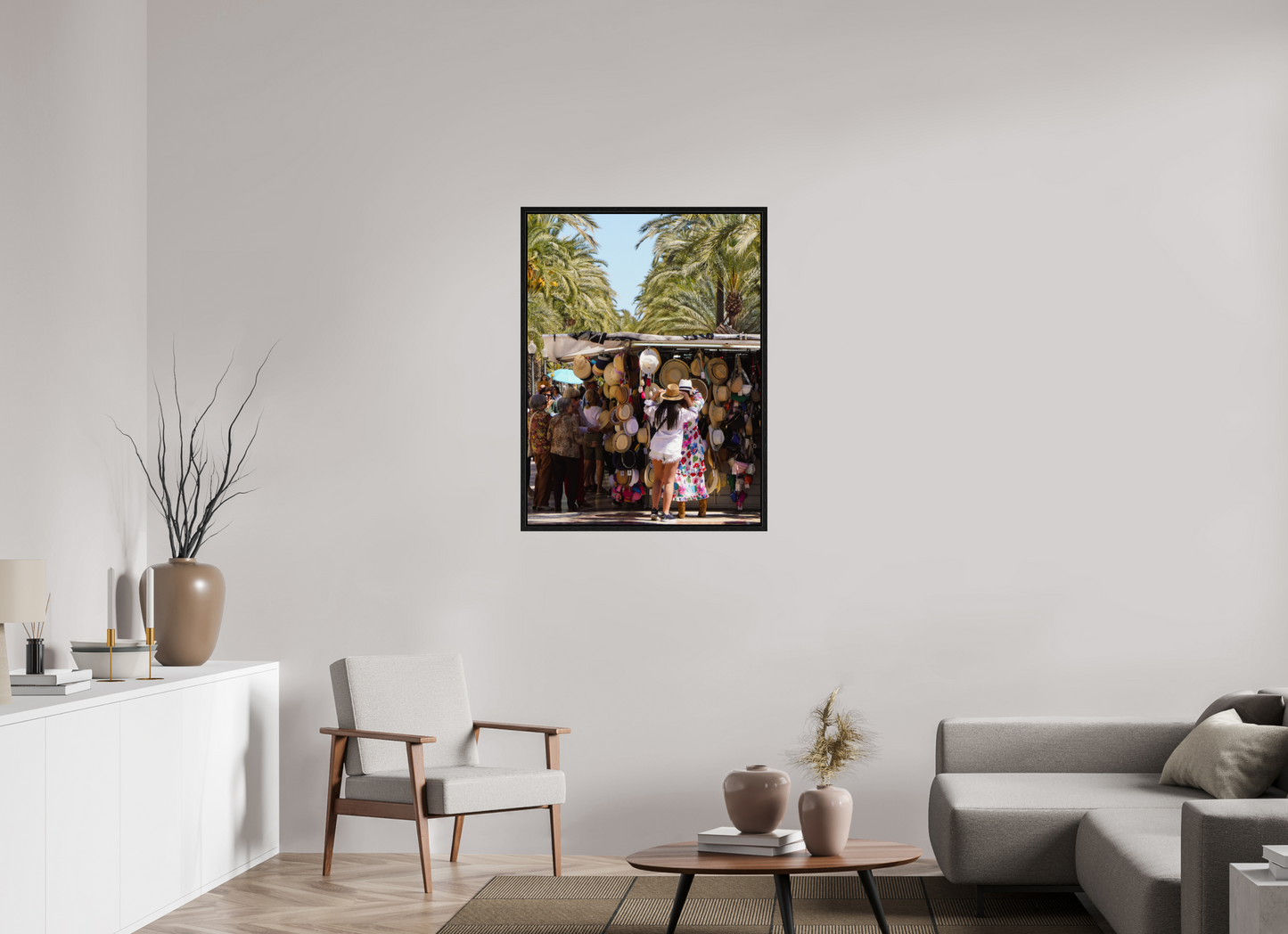 75 x 100 cm, Floater Frame Trying on summer