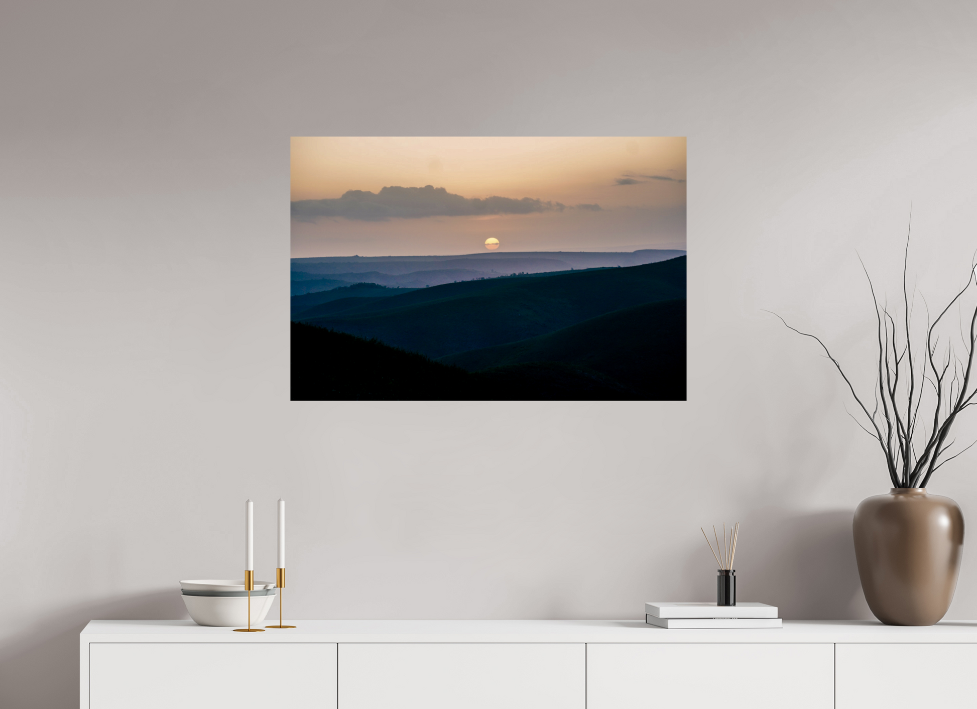 90 x 60 cm, Photo Print On Fuji Crystal DP II African Sunset