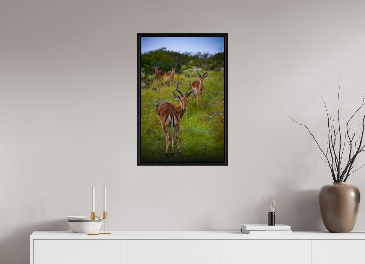 50 x 75 cm, Floater Frame Safari