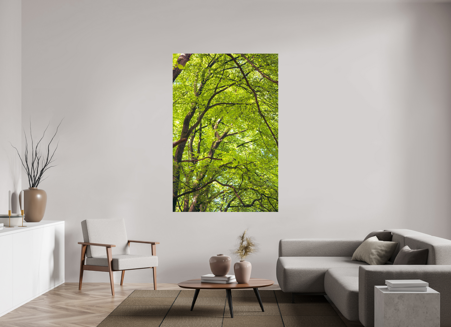 120 x 180 cm, Photo Print Under Acrylic Glass The Green Above