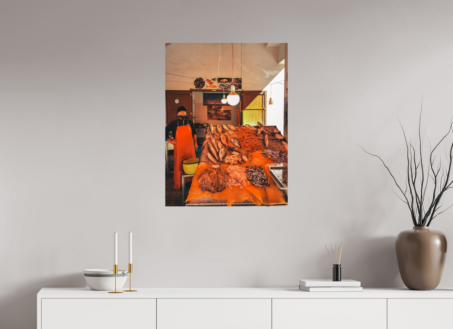 60 x 80 cm, Photo Print On Fuji Crystal DP II Fish in Palermo