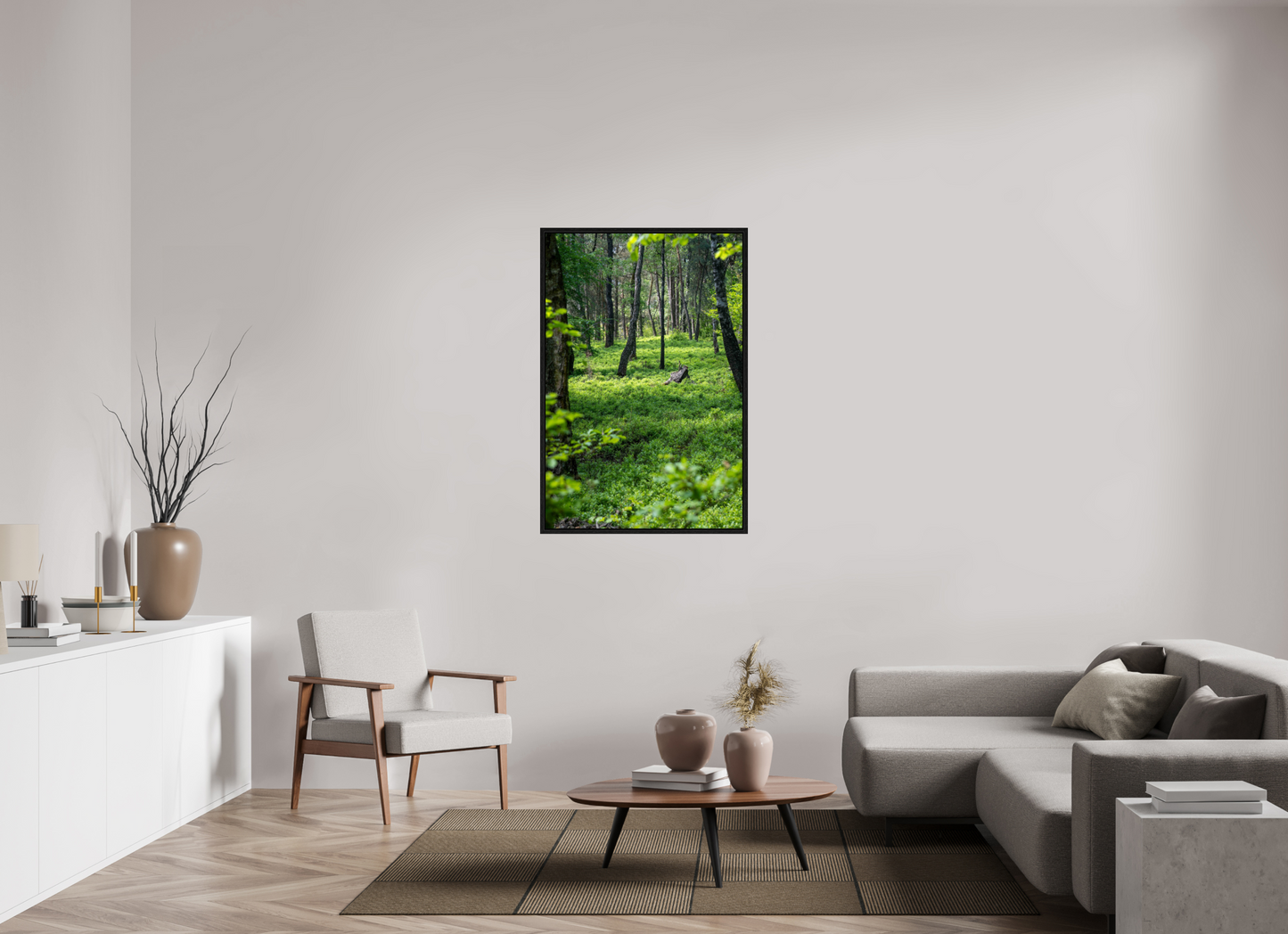 80 x 120 cm, Floater Frame The Forest Heart