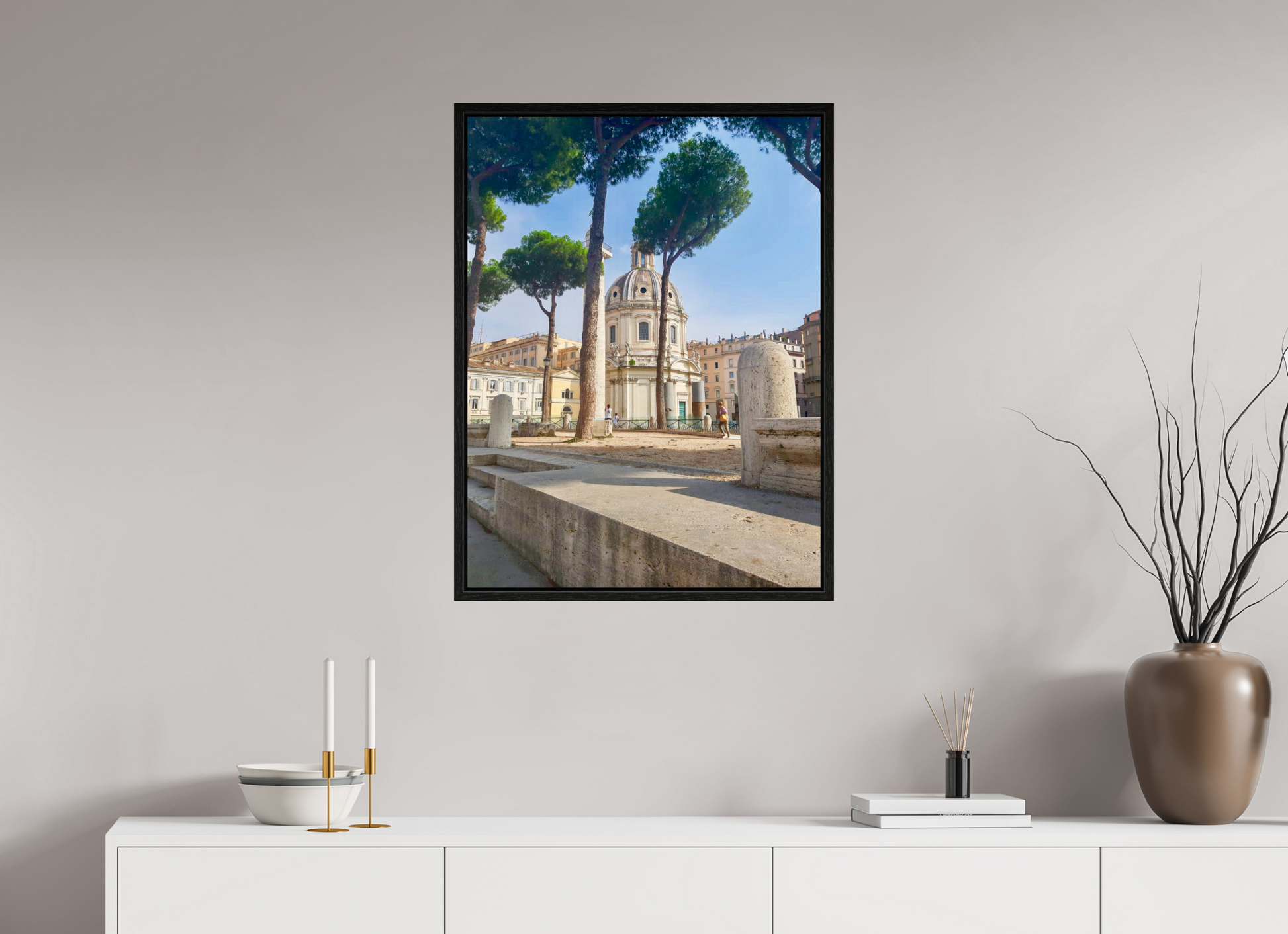 60 x 80 cm, Floater Frame When in Rome