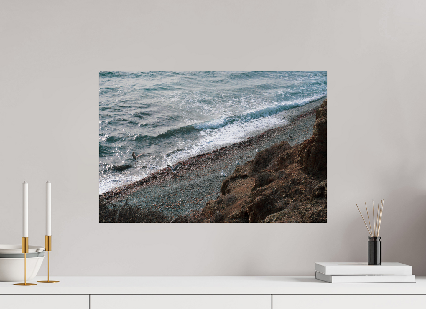 60 x 40 cm, Photo Print Under Acrylic Glass Tabarca Island