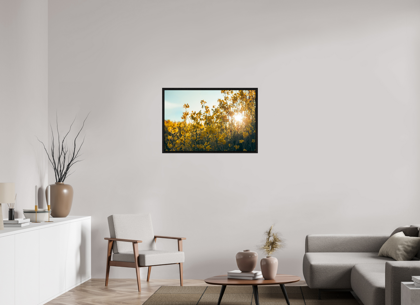 90 x 60 cm, Floater Frame Springlight