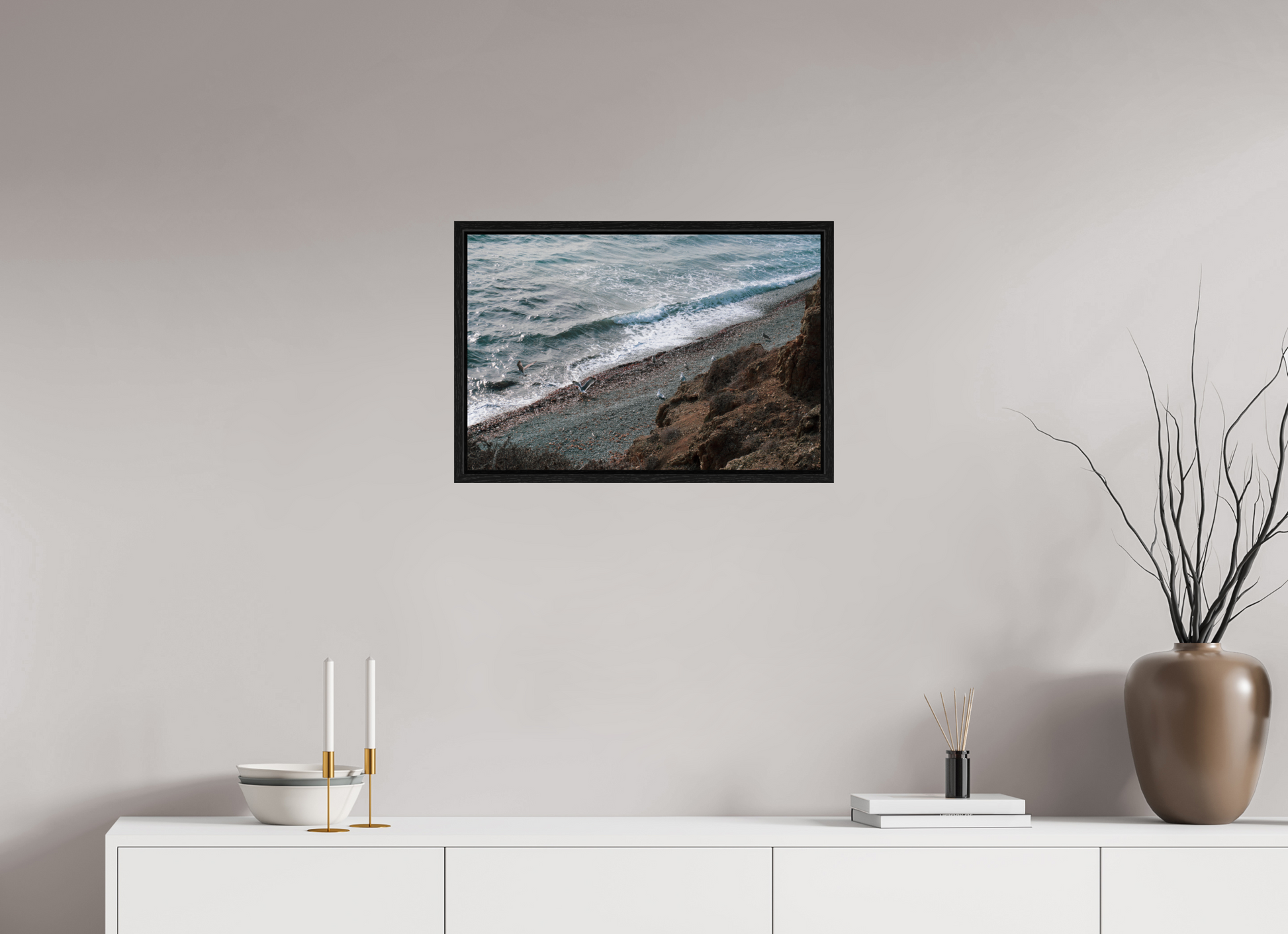 60 x 40 cm, Floater Frame Tabarca Island