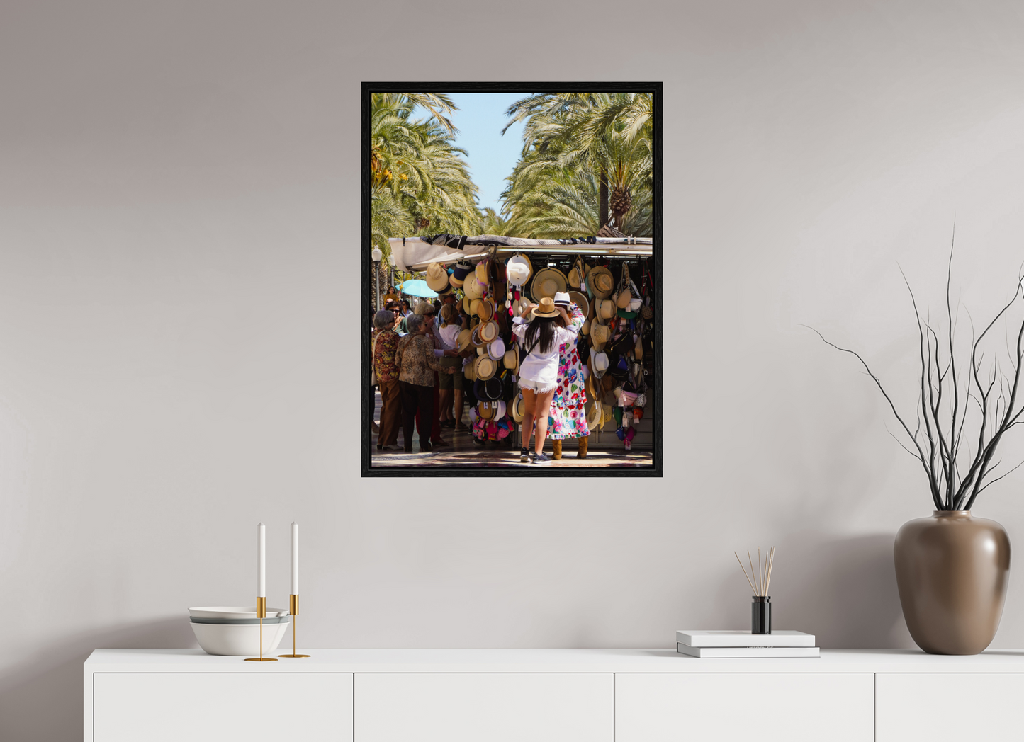 60 x 80 cm, Floater Frame Trying on summer