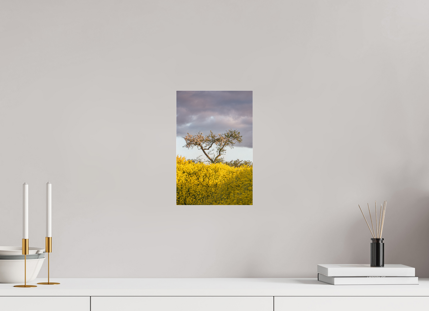 20 x 30 cm, Photo Print Under Acrylic Glass Blooming Against the Storm