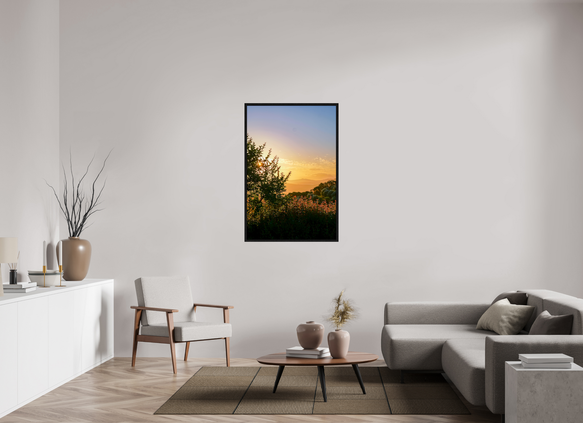 80 x 120 cm, Floater Frame Stellenbosch fields