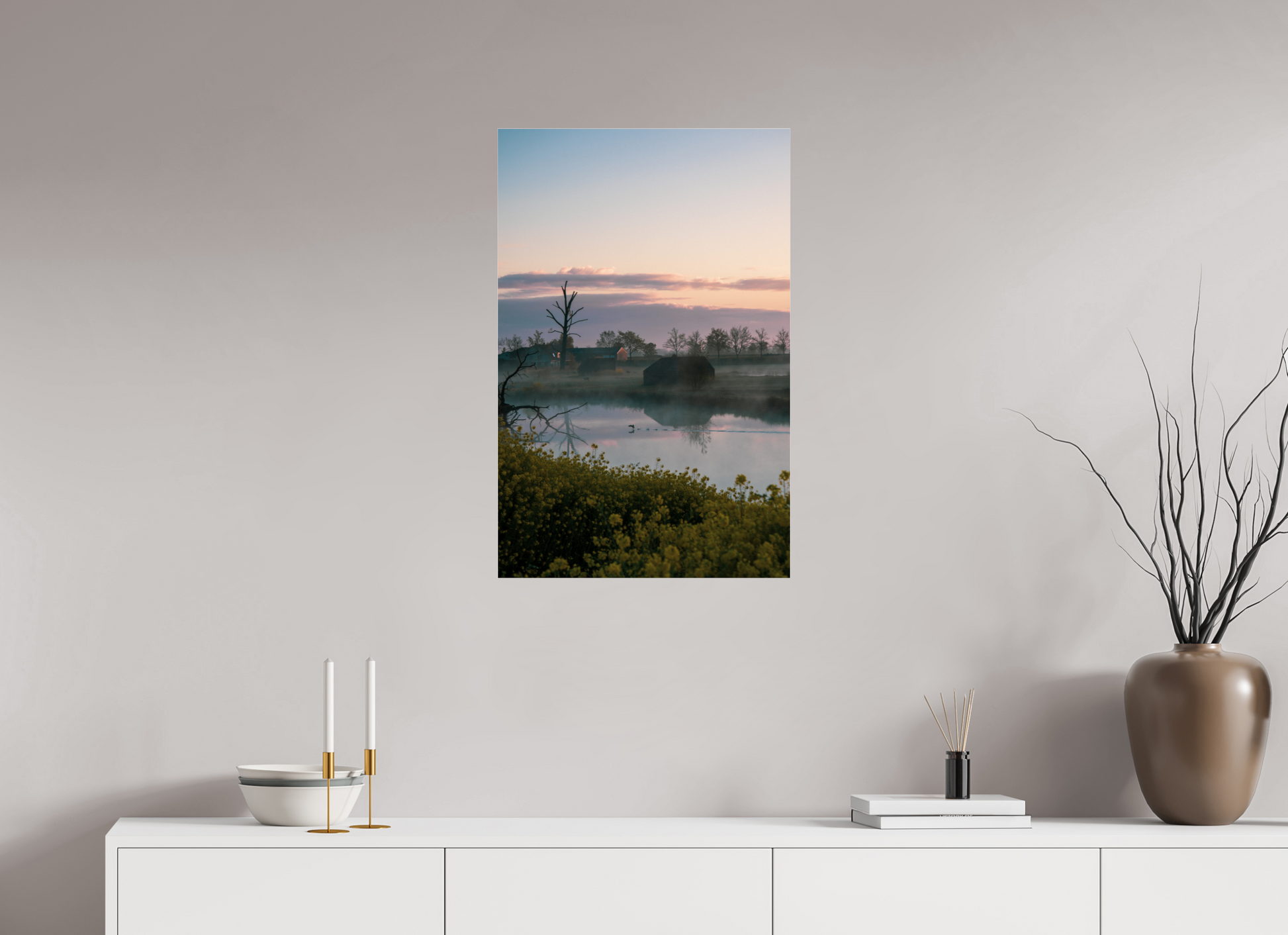 50 x 76,8 cm, Photo Print Under Acrylic Glass The Quiet Crossing