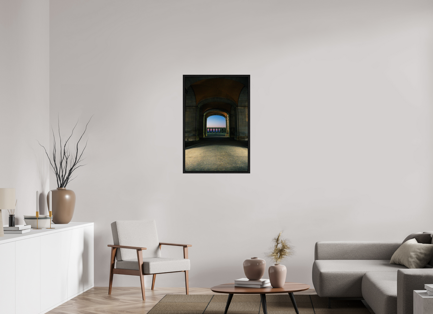 60 x 90 cm, Floater Frame Madrid view